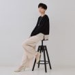 オペークドットクリップ(OPAQUE.CLIP)のバイカラーボクシーニット【洗濯機洗い可】6