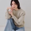 オペークドットクリップ(OPAQUE.CLIP)のラメボリュームスリーブニット【洗濯機洗い可】 ライトベージュ(651)