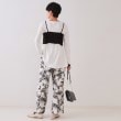 オペークドットクリップ(OPAQUE.CLIP)の《ツインセット》シャーリングビスチェ×ロングTシャツ【洗濯機洗い可】9