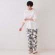 オペークドットクリップ(OPAQUE.CLIP)の《ツインセット》シャーリングビスチェ×ロングTシャツ【洗濯機洗い可】10