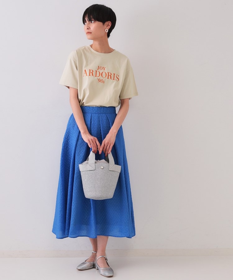 オペークドットクリップ(OPAQUE.CLIP)のフロッキーロゴTシャツ【洗濯機洗い可】7