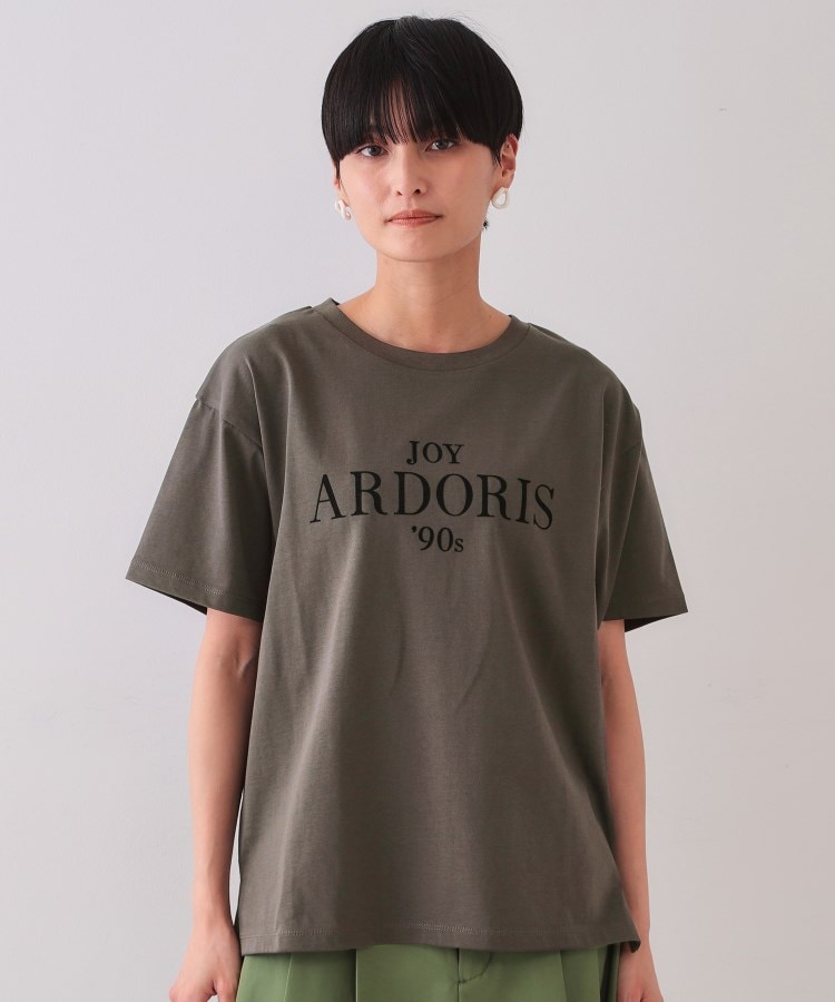 オペークドットクリップ(OPAQUE.CLIP)のフロッキーロゴTシャツ【洗濯機洗い可】14