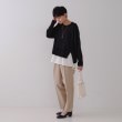 オペークドットクリップ(OPAQUE.CLIP)の《ツインセット》ワイドニット×裾フレアタンクトップ【洗濯機洗い可/抗ピル】33