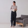 オペークドットクリップ(OPAQUE.CLIP)の配色フレアスリーブワイドリブニット【洗濯機洗い可】3