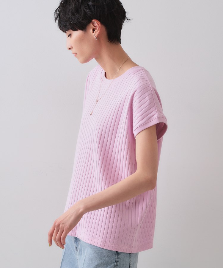 オペークドットクリップ(OPAQUE.CLIP)のワイドリブフレンチTシャツ【洗濯機洗い可】9