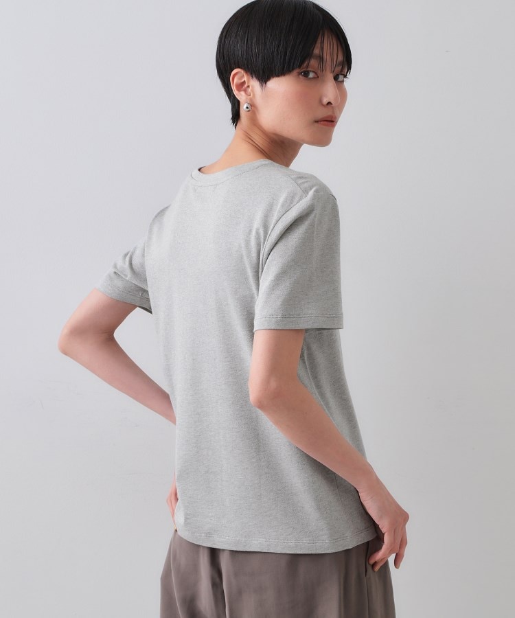 オペークドットクリップ(OPAQUE.CLIP)のラメベーシックTシャツ【洗濯機洗い可】5