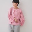 オペークドットクリップ(OPAQUE.CLIP)のシャーリングスリーブブラウス【洗濯機洗い可】9