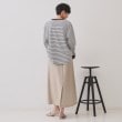 オペークドットクリップ(OPAQUE.CLIP)のボーダールーズフィットカットソー【洗濯機洗い可】3