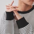 オペークドットクリップ(OPAQUE.CLIP)のボーダールーズフィットカットソー【洗濯機洗い可】14