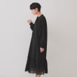 オペークドットクリップ(OPAQUE.CLIP)の裾アイレットレースボリュームシャツワンピース【洗濯機洗い可】10