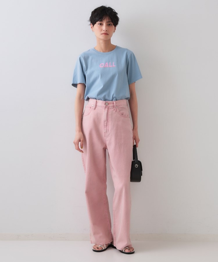 オペークドットクリップ(OPAQUE.CLIP)のカラーロゴTシャツ【洗濯機洗い可】10