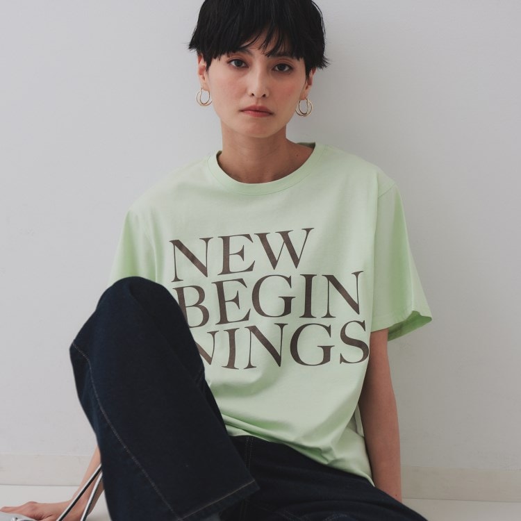 オペークドットクリップ(OPAQUE.CLIP)のBIGロゴTシャツ【洗濯機洗い可】 Ｔシャツ