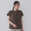 オペークドットクリップ(OPAQUE.CLIP)のリネンライクフロントフリルブラウス【洗濯機洗い可/吸水速乾/接触冷感】40