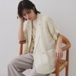オペークドットクリップ(OPAQUE.CLIP)のメッシュテーラードジャケット【洗濯機洗い可】 ライトベージュ(051)