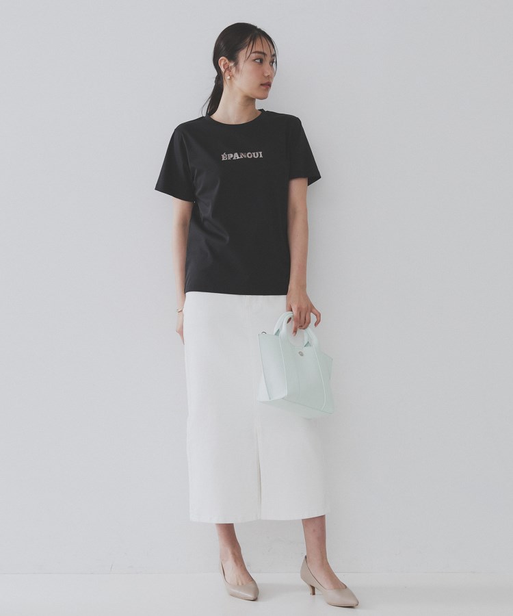オペークドットクリップ(OPAQUE.CLIP)の刺繍＆スパンコールロゴTシャツ【洗濯機洗い可】47
