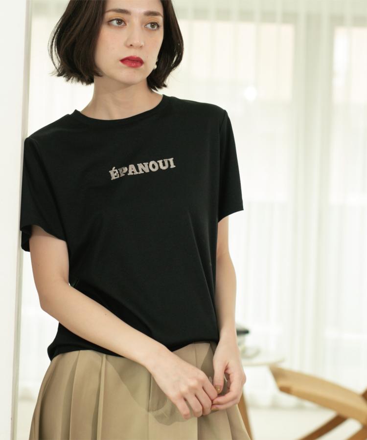 オペークドットクリップ(OPAQUE.CLIP)の刺繍＆スパンコールロゴTシャツ【洗濯機洗い可】26