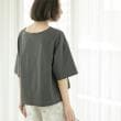 オペークドットクリップ(OPAQUE.CLIP)のボートネックショートTシャツ【洗濯機洗い可】12