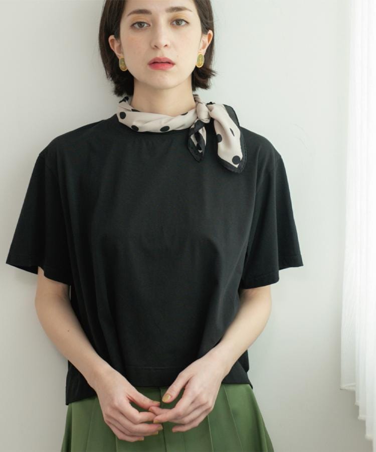 オペークドットクリップ(OPAQUE.CLIP)のバックフレアショートTシャツ【洗濯機洗い可】18