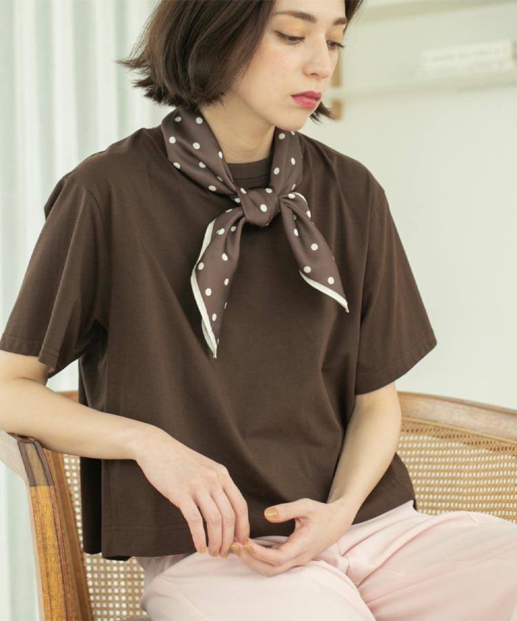 オペークドットクリップ(OPAQUE.CLIP)のバックフレアショートTシャツ【洗濯機洗い可】26