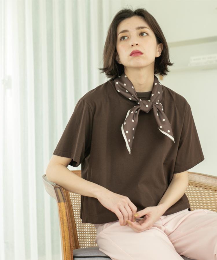 オペークドットクリップ(OPAQUE.CLIP)のバックフレアショートTシャツ【洗濯機洗い可】27