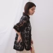 オペークドットクリップ(OPAQUE.CLIP)の3Dフラワーレースシャツ【洗える】10