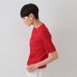 オペークドットクリップ(OPAQUE.CLIP)の《CLASSY掲載》透かし編みポロニット【洗濯機洗い可】14