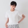 オペークドットクリップ(OPAQUE.CLIP)のシャーリングショートTシャツ【洗濯機洗い可】1