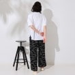オペークドットクリップ(OPAQUE.CLIP)のスキッパータックスリーブブラウス【洗濯機洗い可】7