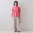 オペークドットクリップ(OPAQUE.CLIP)のスキッパータックスリーブブラウス【洗濯機洗い可】25