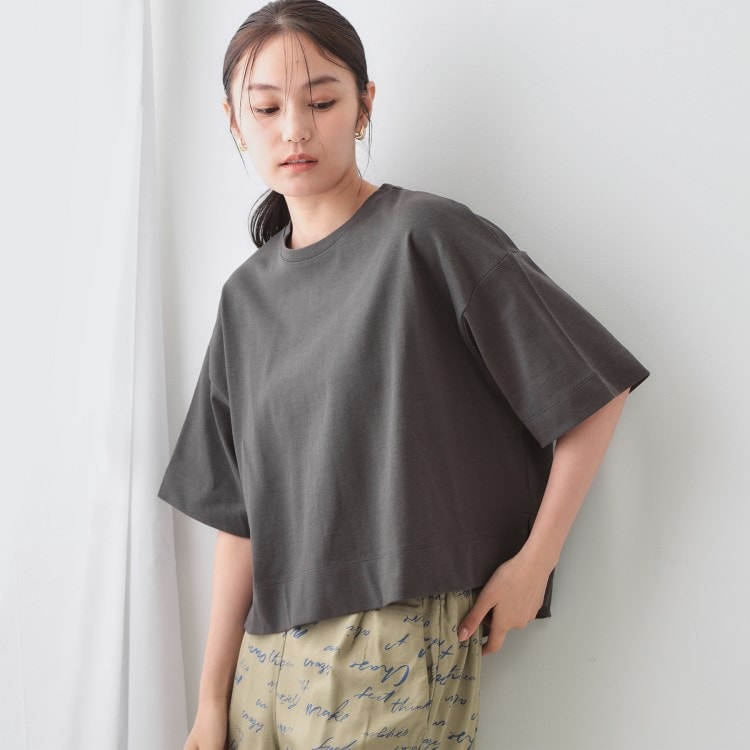 オペークドットクリップ(OPAQUE.CLIP)の《5色展開》ワイドシルエットTシャツ【洗濯機洗い可】 Ｔシャツ