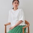 オペークドットクリップ(OPAQUE.CLIP)の《5色展開》ワイドシルエットTシャツ【洗濯機洗い可】 ホワイト(001)