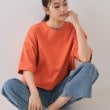 オペークドットクリップ(OPAQUE.CLIP)の《5色展開》ワイドシルエットTシャツ【洗濯機洗い可】 オレンジ(067)