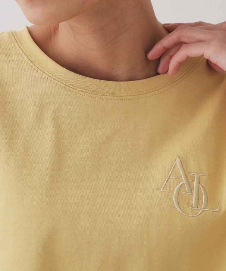 オペークドットクリップ(OPAQUE.CLIP)の刺繍ロゴワイドシルエットTシャツ【洗濯機洗い可】20