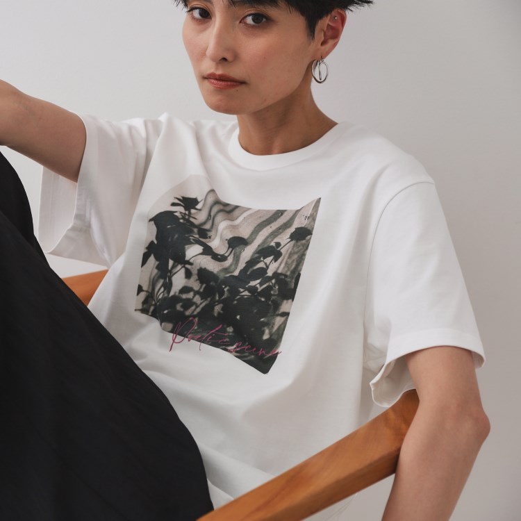オペークドットクリップ(OPAQUE.CLIP)のフォトプリントTシャツ【洗濯機洗い可】 Ｔシャツ
