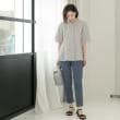 オペークドットクリップ(OPAQUE.CLIP)の麻混ハイストレッチイージースティックパンツ【洗濯機洗い可】48
