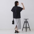 オペークドットクリップ(OPAQUE.CLIP)のバックフリルバンドカラーブラウス【洗濯機洗い可/吸水速乾/接触冷感】29