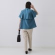 オペークドットクリップ(OPAQUE.CLIP)のバックフリルバンドカラーブラウス【洗濯機洗い可/吸水速乾/接触冷感】34