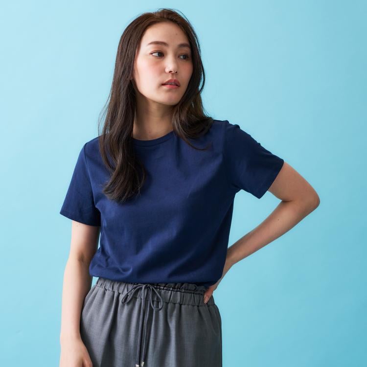 オペークドットクリップ(OPAQUE.CLIP)の《5色展開》ベーシックTシャツ【洗濯機洗い可/UV/接触冷感】 Ｔシャツ