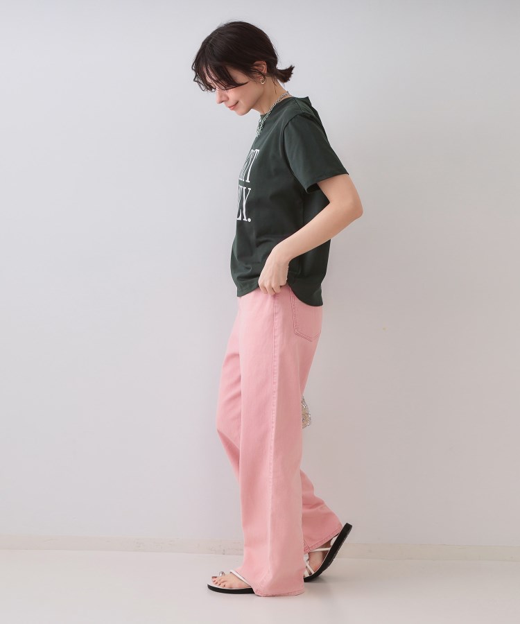 オペークドットクリップ(OPAQUE.CLIP)のロゴプリントTシャツ【洗濯機洗い可】7