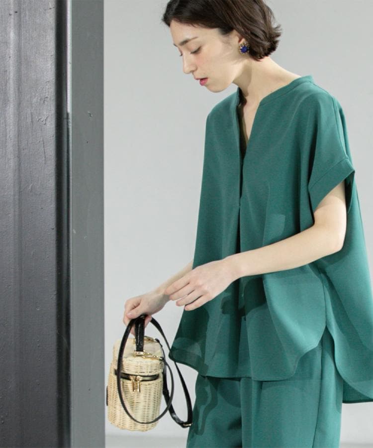 7color/SS-LLsize》ストレッチスキッパーブラウス/セットアップ 7color/SS-LLsize》ストレッチスキッパーブラウス/セットアップ