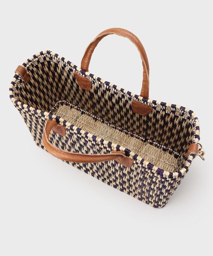 Le Voyage en Panier】ストライプかごバッグ(トートバッグ Le Voyage en Panier】ストライプかごバッグ(トートバッグ