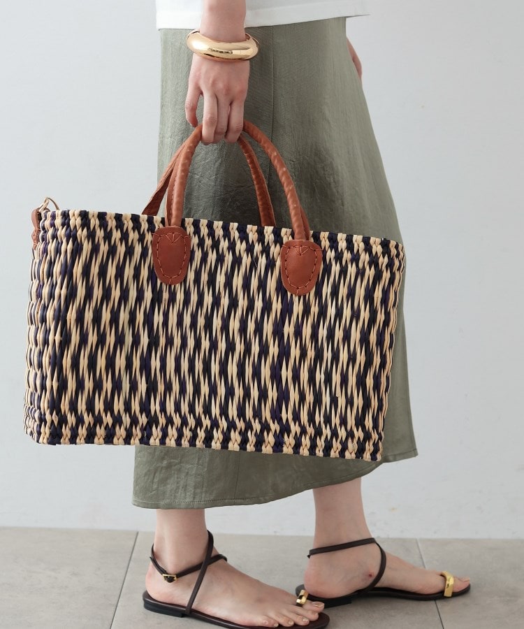 Le Voyage en Panier】ストライプかごバッグ(トートバッグ Le Voyage en Panier】ストライプかごバッグ(トートバッグ