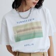 ギャレスト(GALLEST)の【ANGE IN DISGUISE】SUMMER TIME プリントTシャツ ホワイト(001)
