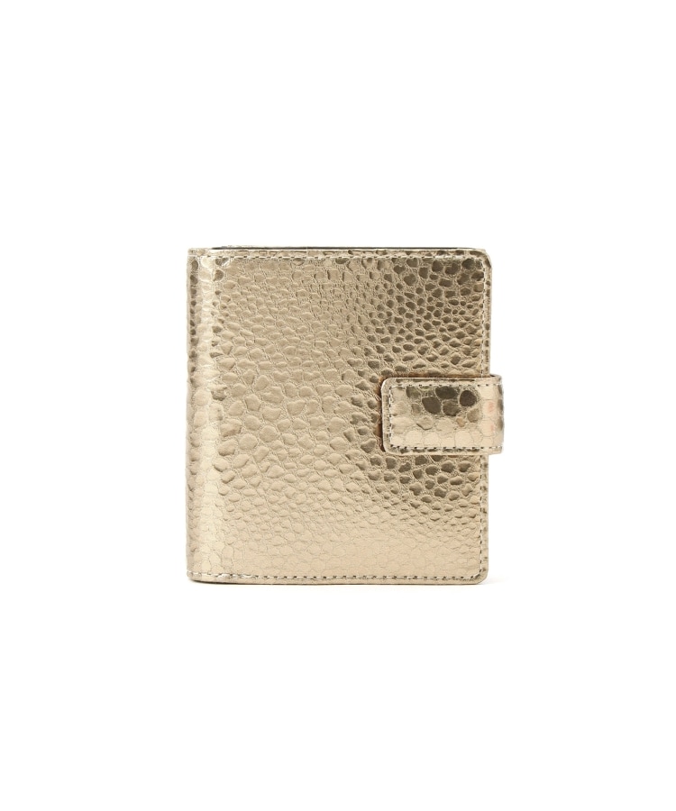 ヒロコ ハヤシ(HIROKO HAYASHI)のGATTOPARDO(ガトーパルド)薄型二つ折り財布 ゴールド(007)