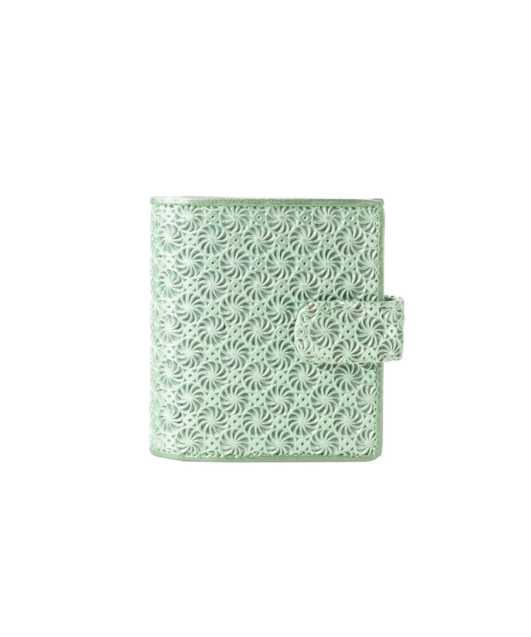 ヒロコ ハヤシ(HIROKO HAYASHI)のGIRASOLE(ジラソーレ)薄型二つ折り財布 ライトグリーン(021)