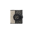 ヒロコ ハヤシ(HIROKO HAYASHI)の【20周年記念】GIRASOLE TEMPO（ジラソーレ テンポ）薄型二つ折り財布 ブラック(519)