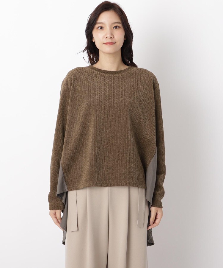異素材切替プルオーバー(M-L キナリ): トップス｜Right-on公式