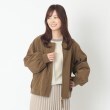 ファーリー(FURRY)の【洗える】レザー調ブルゾン ブラウン(043)