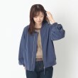 ファーリー(FURRY)の【洗える】レザー調ブルゾン ブルー(092)