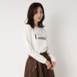 ファーリー(FURRY)の【洗濯機洗い可】ロゴプリント ロングスリーブTシャツ オフホワイト(003)